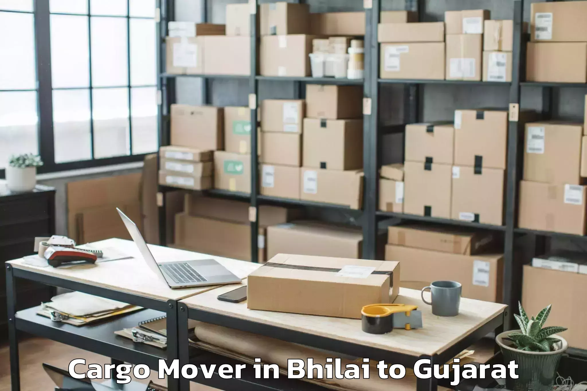 Hassle-Free Bhilai to Gandhinagar Cargo Mover